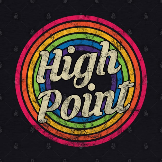 High Point - Retro Rainbow Faded-Style by MaydenArt